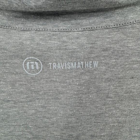 Travis Mathew 1/4 Zip Pullover Sweatshirt Men's‎ Size Medium Gray - Picture 9 of 13
